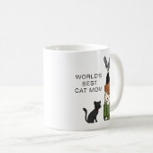 Mug La meilleure maman de chat du monde (Devant droit)