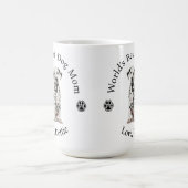 Mug La meilleure maman de chien du monde Personnaliser (Centre)