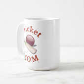 Mug La meilleure "MAMAN de cricket" jamais ! Le jour (Devant gauche)