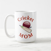 Mug La meilleure "MAMAN de cricket" jamais ! Le jour (Gauche)
