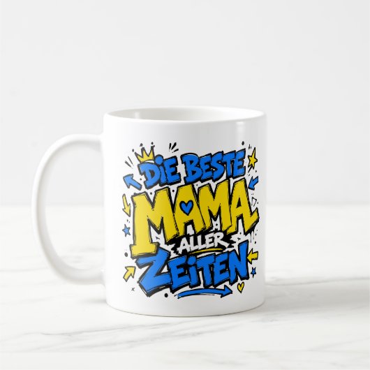 Mug la meilleure maman de tous les temps graffiti 6 (Gauche)