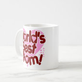 Mug La meilleure maman du monde (Devant gauche)
