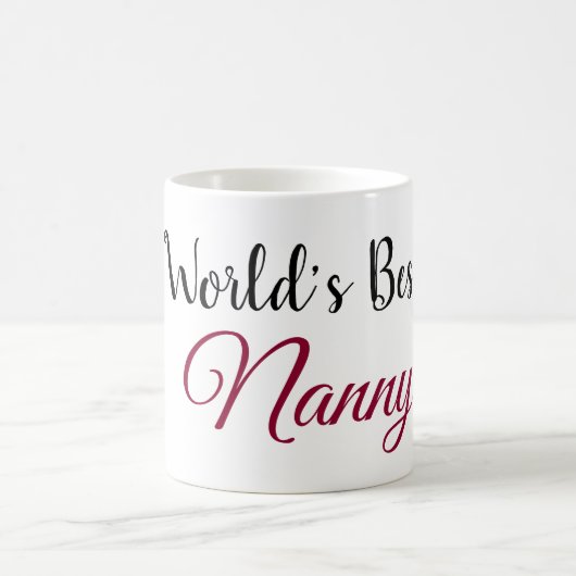 Mug La meilleure maman du monde, bonne d'enfants, (Centre)
