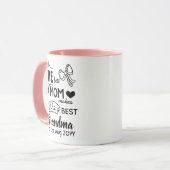 Mug La Meilleure Maman Fait De La Meilleure Grand-Mère (Devant gauche)