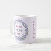 Mug La meilleure maman jamais la fête des mères Texte  (Devant gauche)
