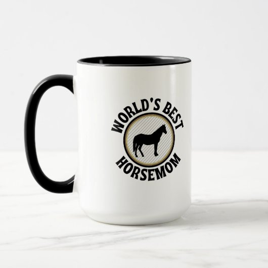 Mug La meilleure mère de cheval du monde (Gauche)