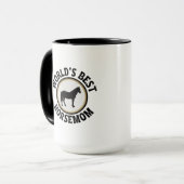 Mug La meilleure mère de cheval du monde (Devant gauche)