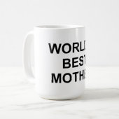 Mug La meilleure mère du monde (Devant gauche)