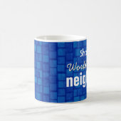 Mug La meilleure mosaïque bleue VOISINE V04 du monde (Centre)