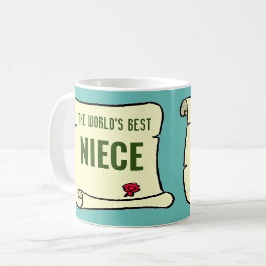 Mug La meilleure nièce du monde. (Devant gauche)