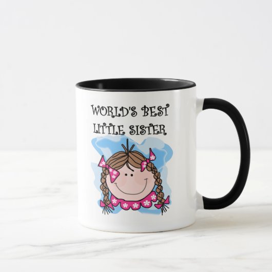 Mug La meilleure petite soeur de Brunettte (Droite)