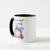 Mug La meilleure petite soeur de Brunettte (Devant gauche)