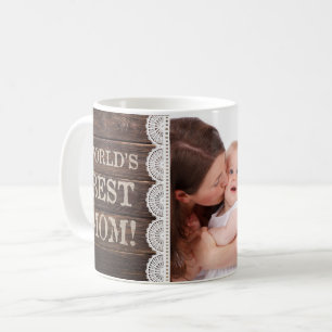 Mug La meilleure photo du jour de mère de la maman du