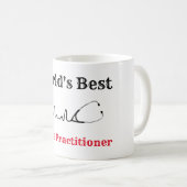 Mug La meilleure praticienne de l'infirmière du monde, (Devant droit)