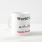 Mug La meilleure praticienne de l'infirmière du monde, (Devant gauche)