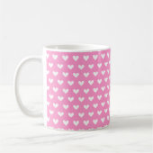Mug La meilleure TANTE coeurs blancs roses V26 du (Gauche)