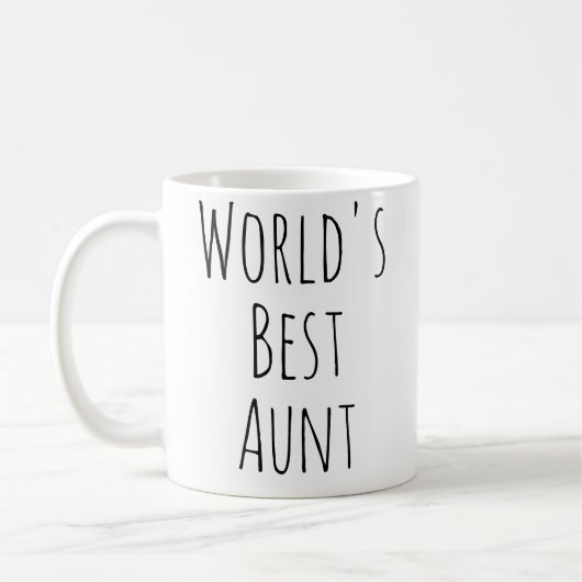 Mug La meilleure tante du monde (Gauche)