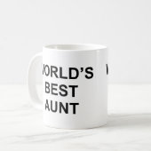 Mug La meilleure tante du monde (Devant gauche)