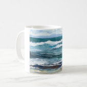 Mug La mer du cricket - cadeaux de plage de ressacs (Devant gauche)