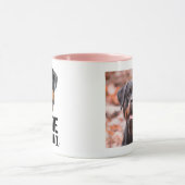 Mug La mère de chien de Rottweiler personnalisée avec  (Centre)