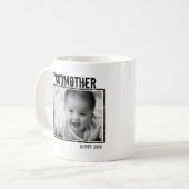 Mug La mère Dieu | Photo et nom personnalisés (Devant gauche)
