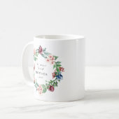Mug La MÈRE la plus aimée Couronne florale (Devant gauche)