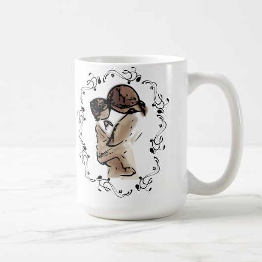 Mug La mère tient le jour de mère du coeur de l'enfant (Droite)