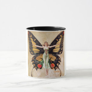 Mug La métamorphose de la jeune femme à la mode en pap