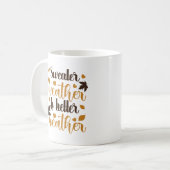 Mug La météo des pulls est meilleure météo personnalis (Devant gauche)