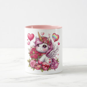 Mug La mignonne Saint Valentin licorne