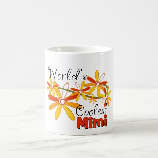 Mug La Mimi la plus cool du monde floral (Centre)