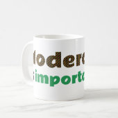 Mug La modération est importante EN (Devant gauche)