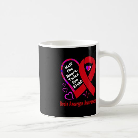 Mug La Moitié Du Coeur Deux Fois Le Combat Cerveau Ane (Droite)