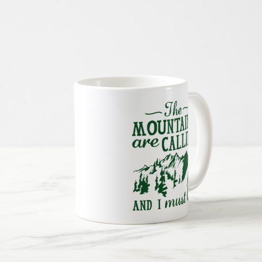 Mug La Montagne Appelle (Devant droit)