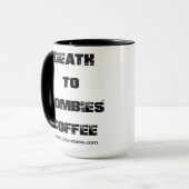 Mug La mort au café de zombis (Devant gauche)