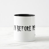 Mug LA MORT AVANT DECAF ! , conceptions de hw (Centre)