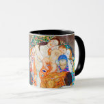 Mug La mort et la vie, Gustav Klimt<br><div class="desc">Gustav Klimt (14 juillet 1862 - 6 février 1918) était un peintre symboliste autrichien et l'un des membres les plus en vue du mouvement de la sécession de Vienne. Klimt est réputé pour ses peintures, peintures murales, croquis et autres objets d'art. Outre ses oeuvres figuratives, qui comprennent des allégories et...</div>