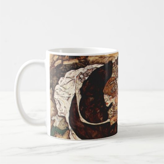 Mug La mort et le fou par Egon Schiele (Gauche)