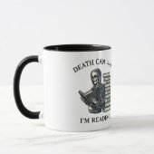 Mug La mort peut attendre, je lis (Gauche)