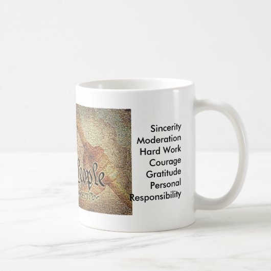 Mug La mosaïque du projet 9-12 et les 12 valeurs (Droite)