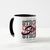 Mug La motivation n'abandonne jamais (Devant gauche)