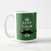 Mug La moustache gardent le calme et continuent le (Gauche)