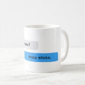 Mug La mozzarella chante la bouillie de café (Devant droit)