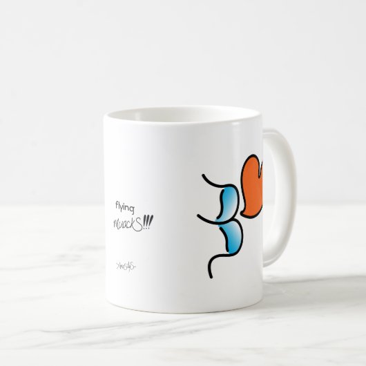 Mug la muackS volante ! ! ! -Bleu (Devant droit)