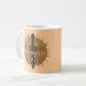 Mug La mule du podiatre Caduceus (Devant gauche)