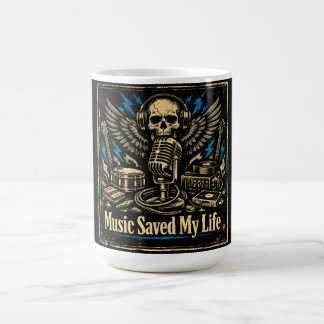 Mug La musique a sauvé ma vie – Musique à puissance ém