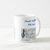 Mug La musique apaise l'âme (Devant droit)