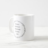Mug La musique, c'est ce que ressent les sentiments (Devant gauche)