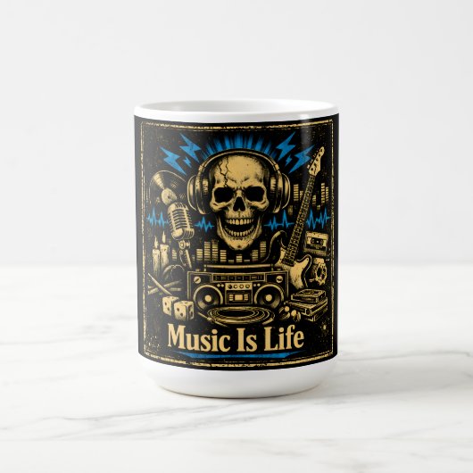 Mug La musique est la vie – Philosophie de vie sonore (Centre)