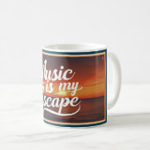 Mug La musique est mon échappatoire (Devant droit)